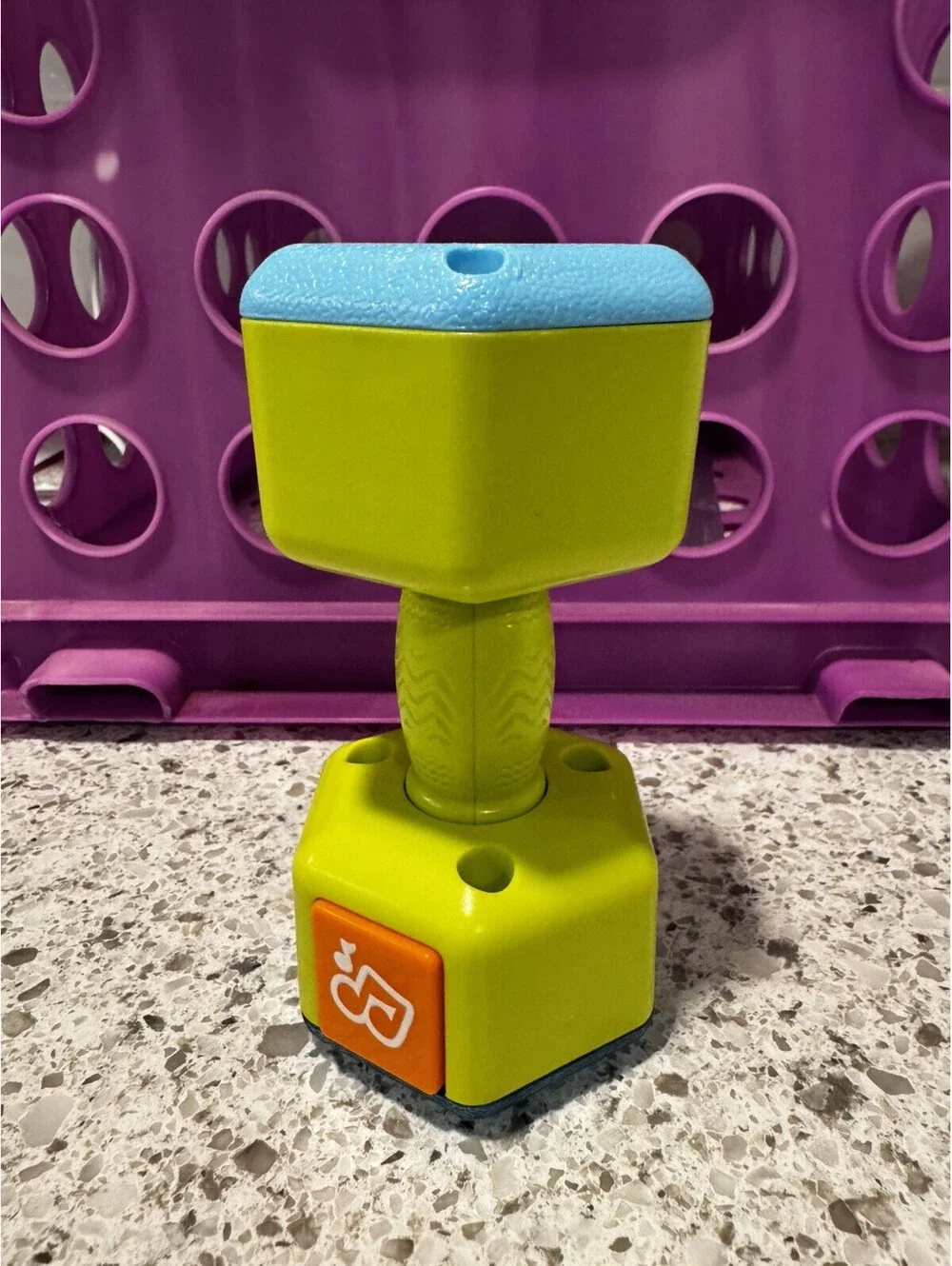 ⭐️Fisher-Price Laugh & Learn Baby To Toddler Toy Countin’ Reps Dumbbell Rattle